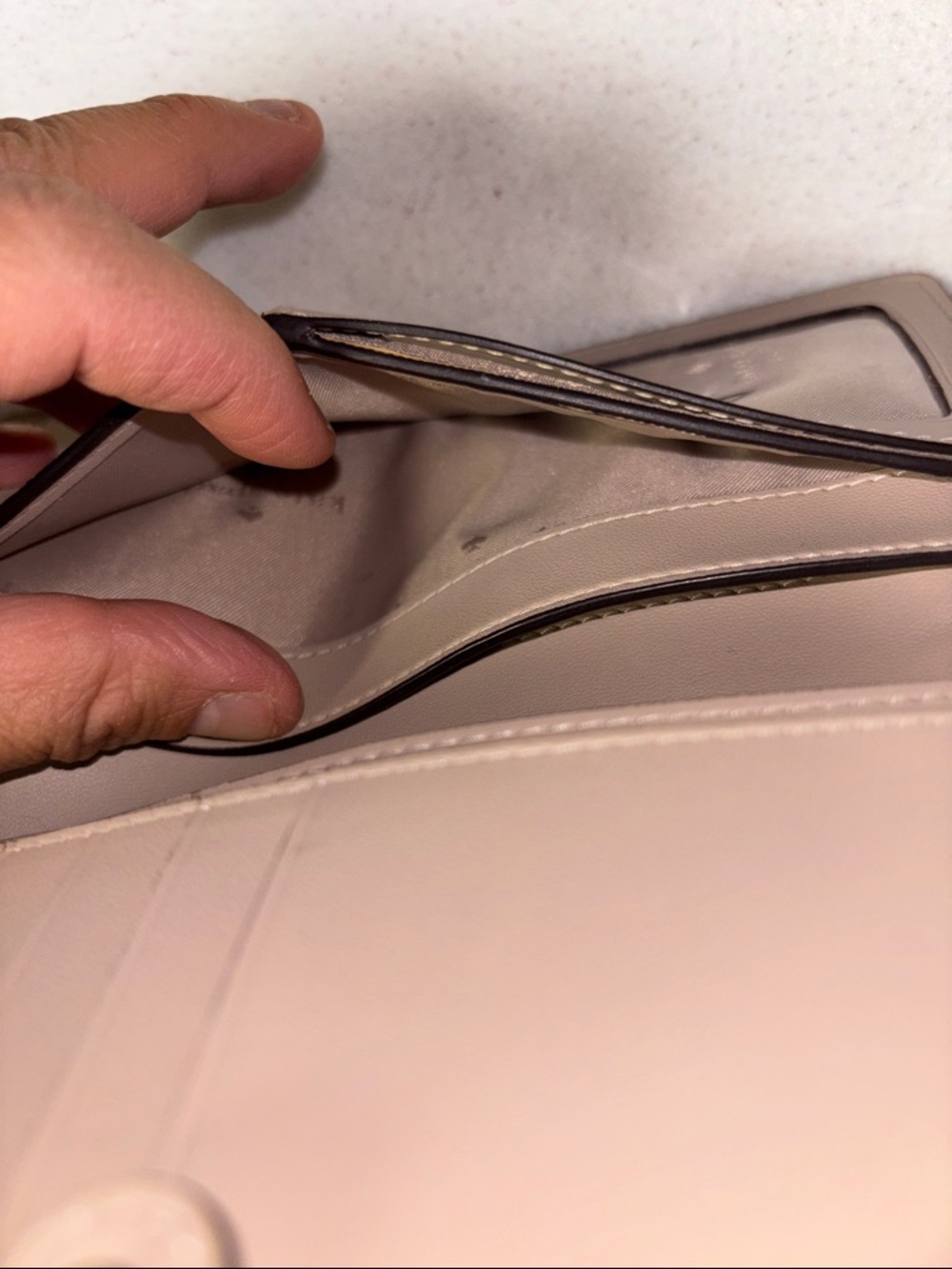 kate spade taupe saffiano leather continental wallet - Picture 8 of 13